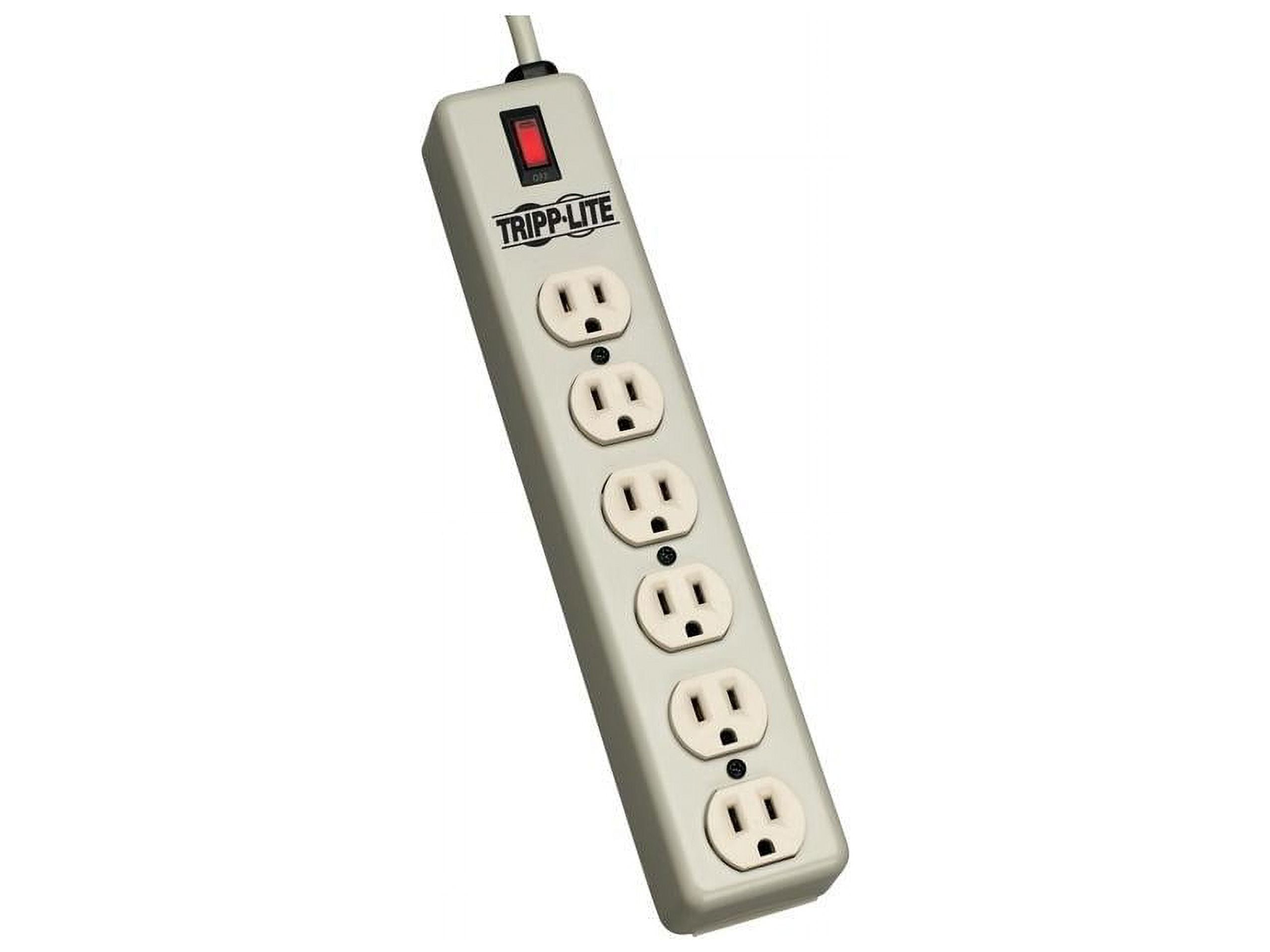 Waber-by-Tripp Lite 6-Outlet Power Strip with Illuminated Master Switch, 6'