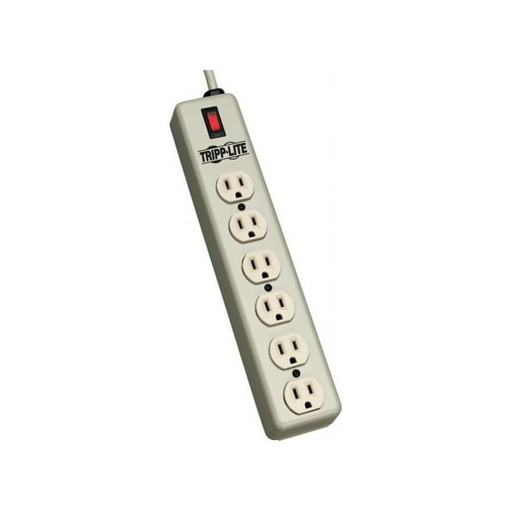 Waber-by-Tripp Lite 6-Outlet Power Strip with Illuminated Master Switch, 6'