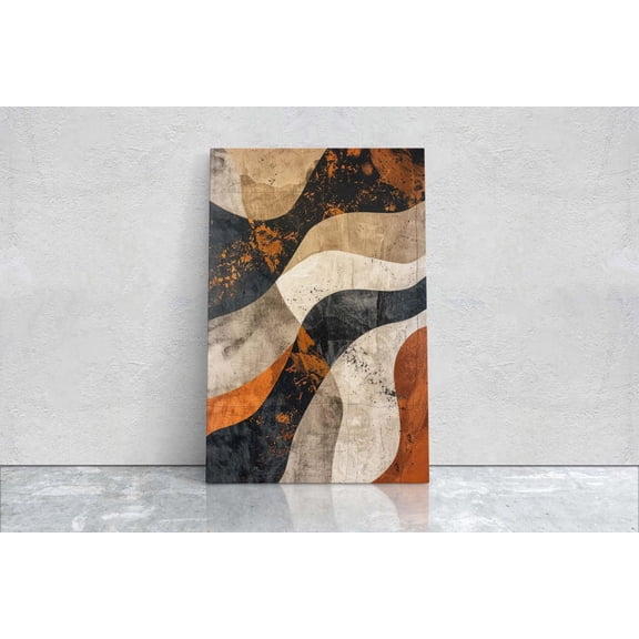 Wabi Sabi Neutral Earth Textured Finish Wall Art Unframed Paper Print