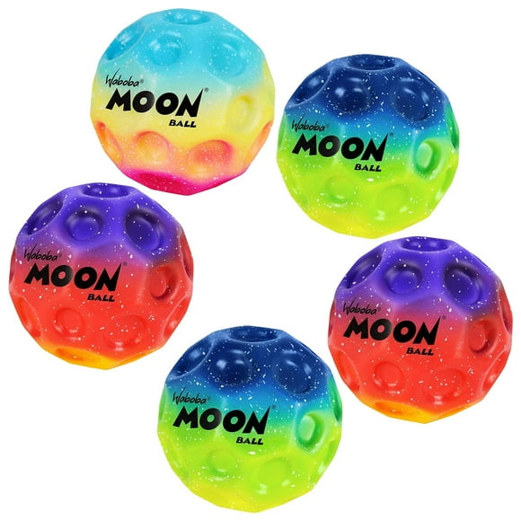 Waboba 2.48" Gradient Moon Toy Ball, Assorted Color (Set of 5)