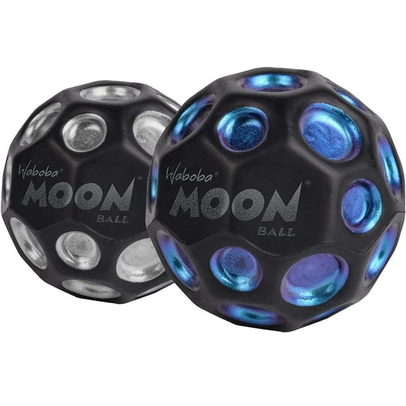 Waboba Moon Bounce Balls 2Pack Hyper Bouncy Outdoor Balls for Kids & Adults Water & Land Play Toy for Beach, Pool & Backyard Games