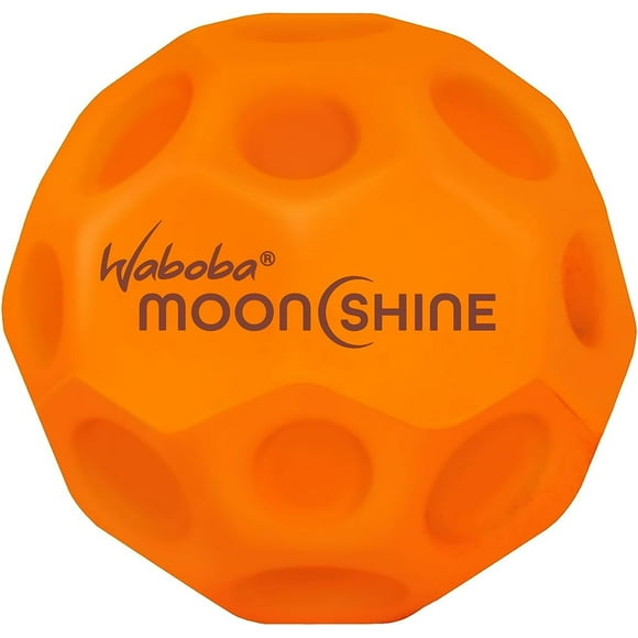 Waboba Orange Moonshine Ball Light Up Moon Ball, Hyper Bouncy Balls That Light Up on Bounce