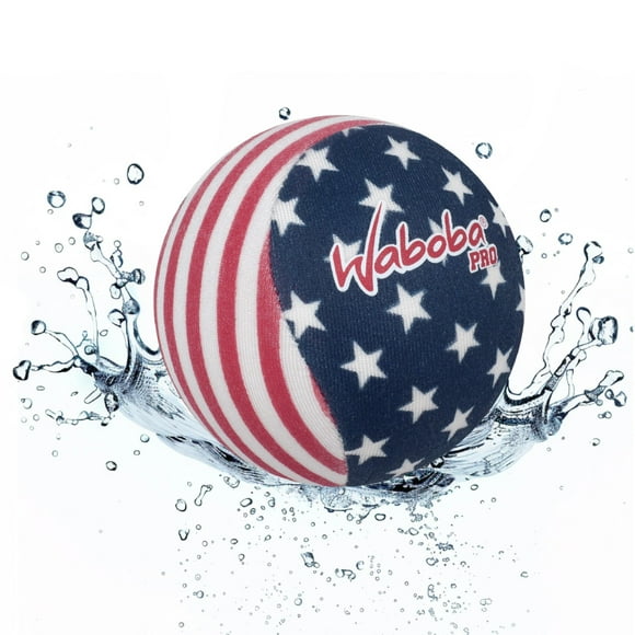 Waboba Water Bouncing Pro Ball-Stars & Stripes, White/Red/Blue