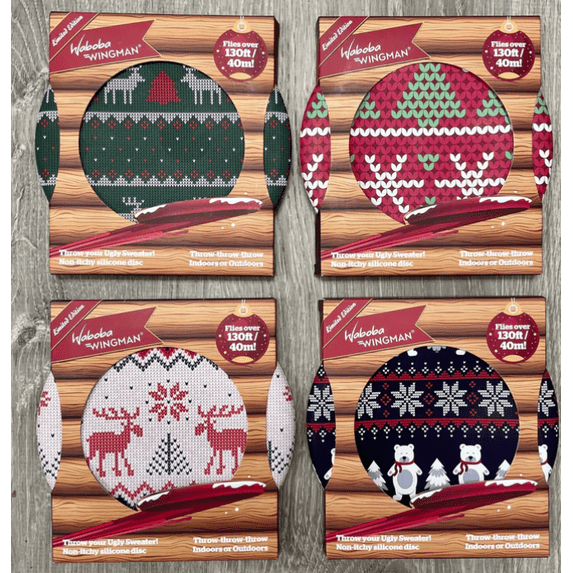 Waboba Wingman Disc - Ugly Sweater -Patterns Vary