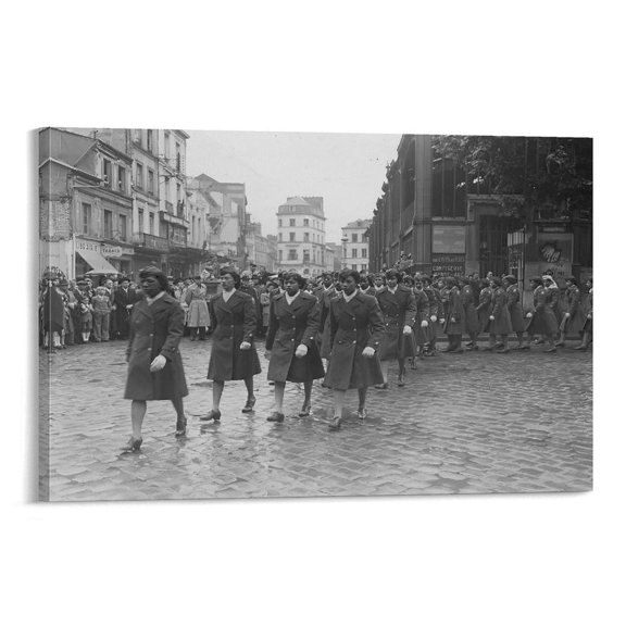 Wac Battalion First March Wall Art Print Living Room Decor, Unframed Poster