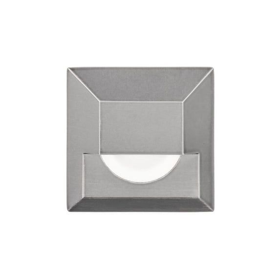 wac lighting 2061-30ss wac indicator 3" led 12v square step and wall light in stainless steel,