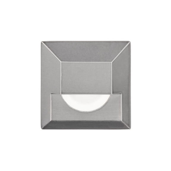 wac lighting led 12v square step and wall light stainless steel