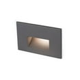 thumbnail image 1 of wac lighting 4011-30bbr wac step & wall 5" ledme 12v rectangle step and wall light 3000k soft white in bronzed solid brass,, 1 of 4