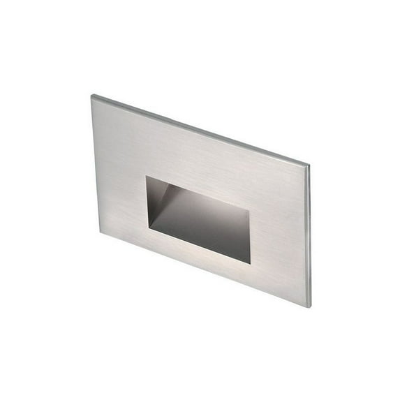 wac lighting 4011-30ss wac step & wall 5" ledme 12v rectangle step and wall light 3000k soft white in stainless steel, cast