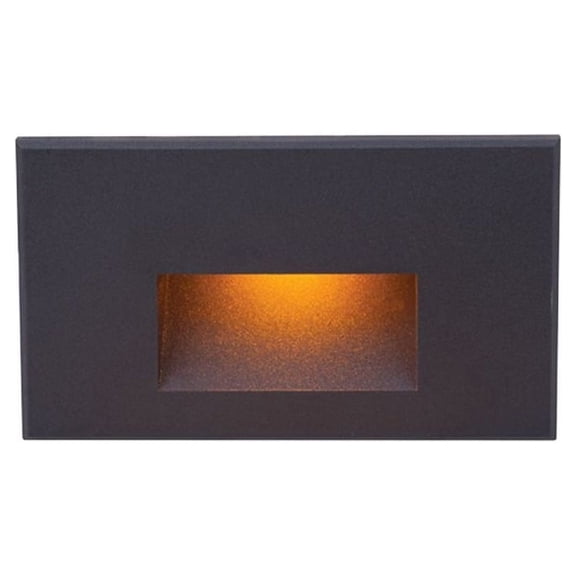wac lighting led 12v ledme horizontal step and wall light black