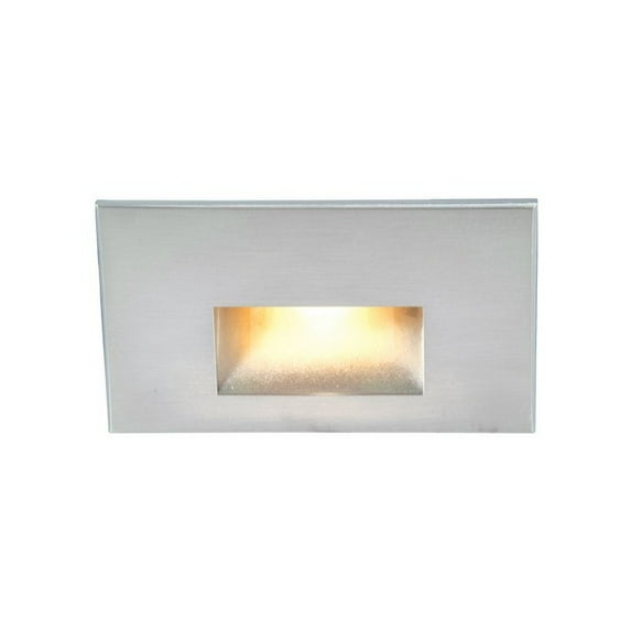wac lighting led 12v ledme horizontal step and wall light stainless steel