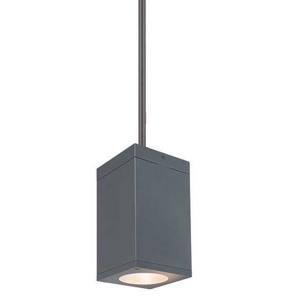 Wac Lighting Dc-Pd05-F Cube Architectural 7" Tall Led Indoor/Outdoor Pendant - Graphite /