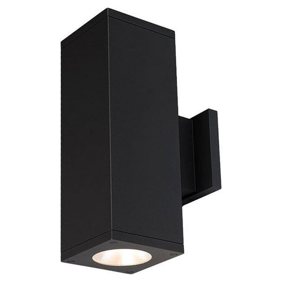 Wac Lighting Dc-Wd05-Fa Cube Architectural 2 Light 13" Tall Led Outdoor Wall Sconce -