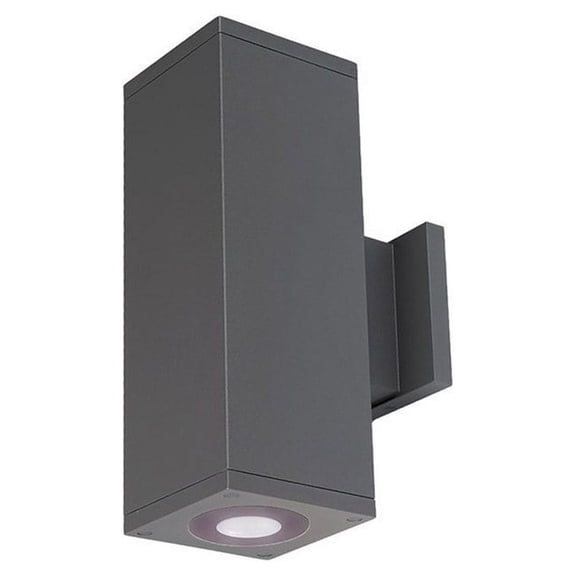 Wac Lighting Dc-Wd05-Ub Cube Architectural 2 Light 13" Tall Led Outdoor Wall Sconce -