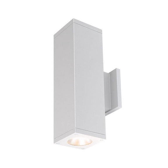 Wac Lighting Dc-Wd06-Ns Cube Architectural 2 Light 18" Tall Led Outdoor Wall Sconce -