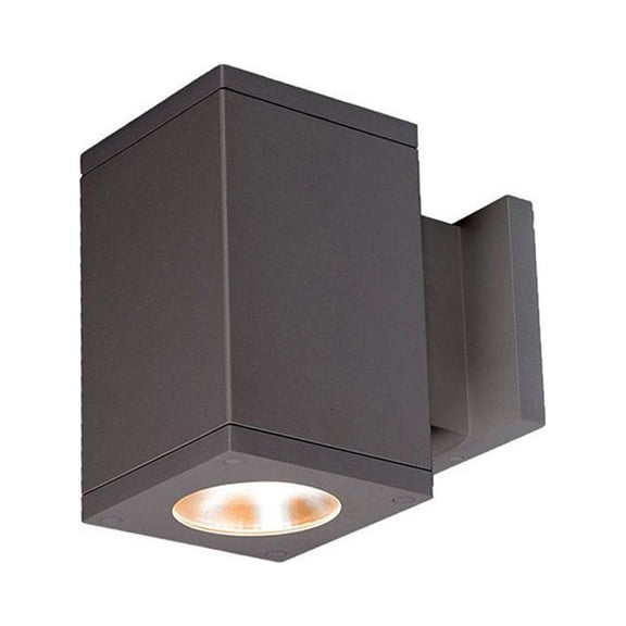 Wac Lighting Dc-Ws05-Fs Cube Architectural 1 Light 7" Tall Led Outdoor Wall Sconce -