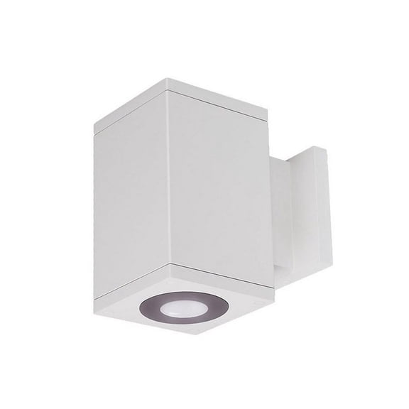 Wac Lighting Dc-Ws05-Ub Cube Architectural 1 Light 7" Tall Led Outdoor Wall Sconce - White