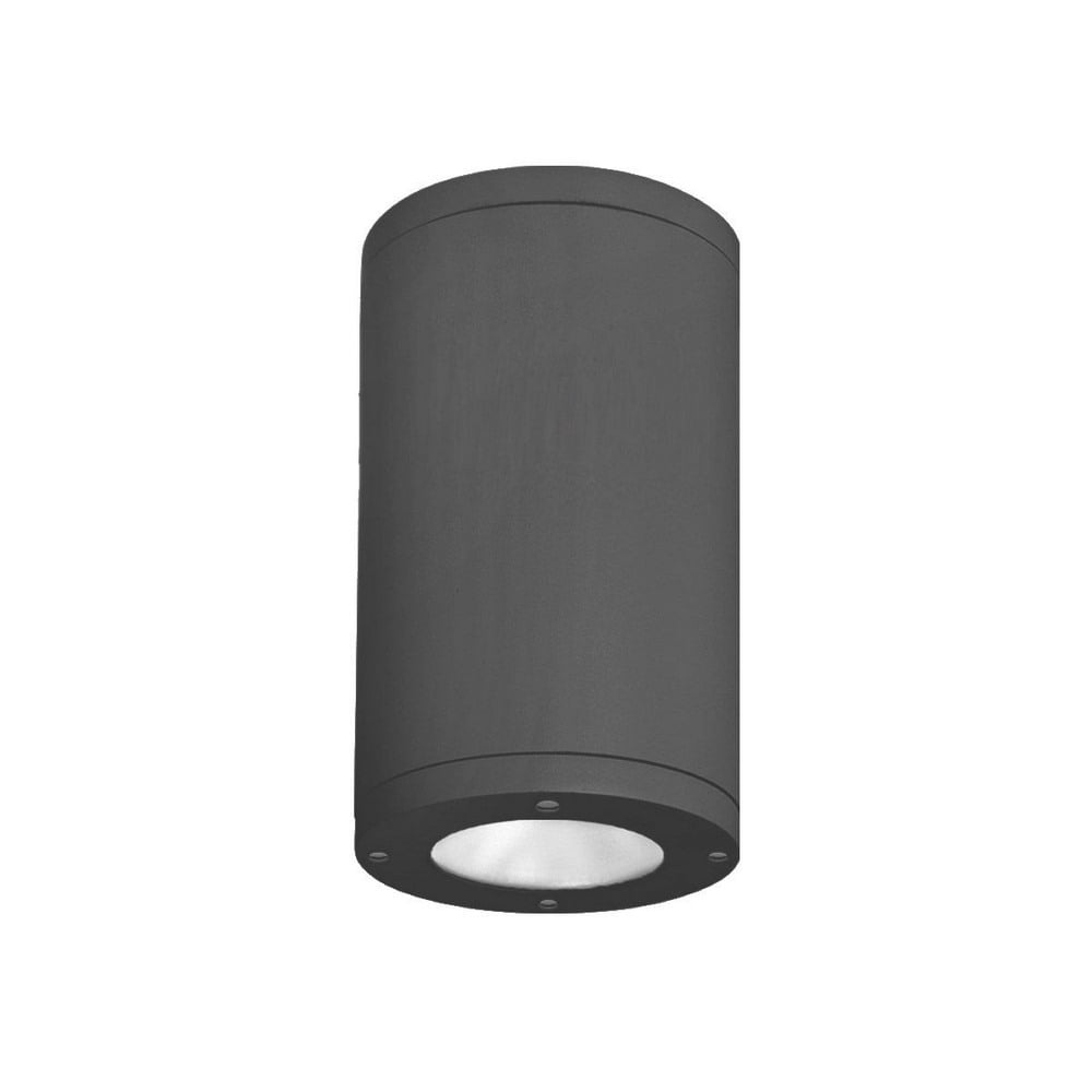 Architectural Black Aluminum 6" LED Flush Mount Outdoor Light