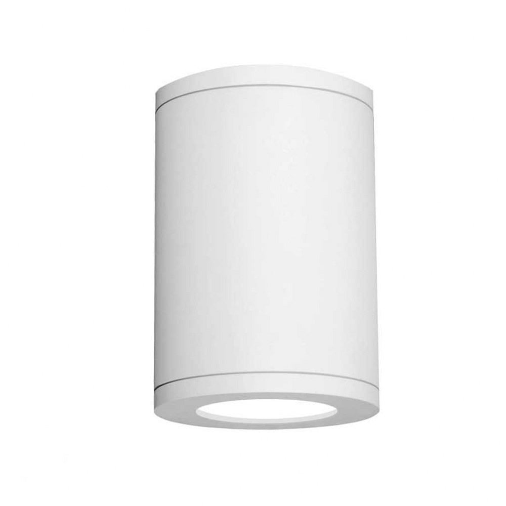 Modern White Aluminum LED Flush Mount Ceiling Light, Energy Star