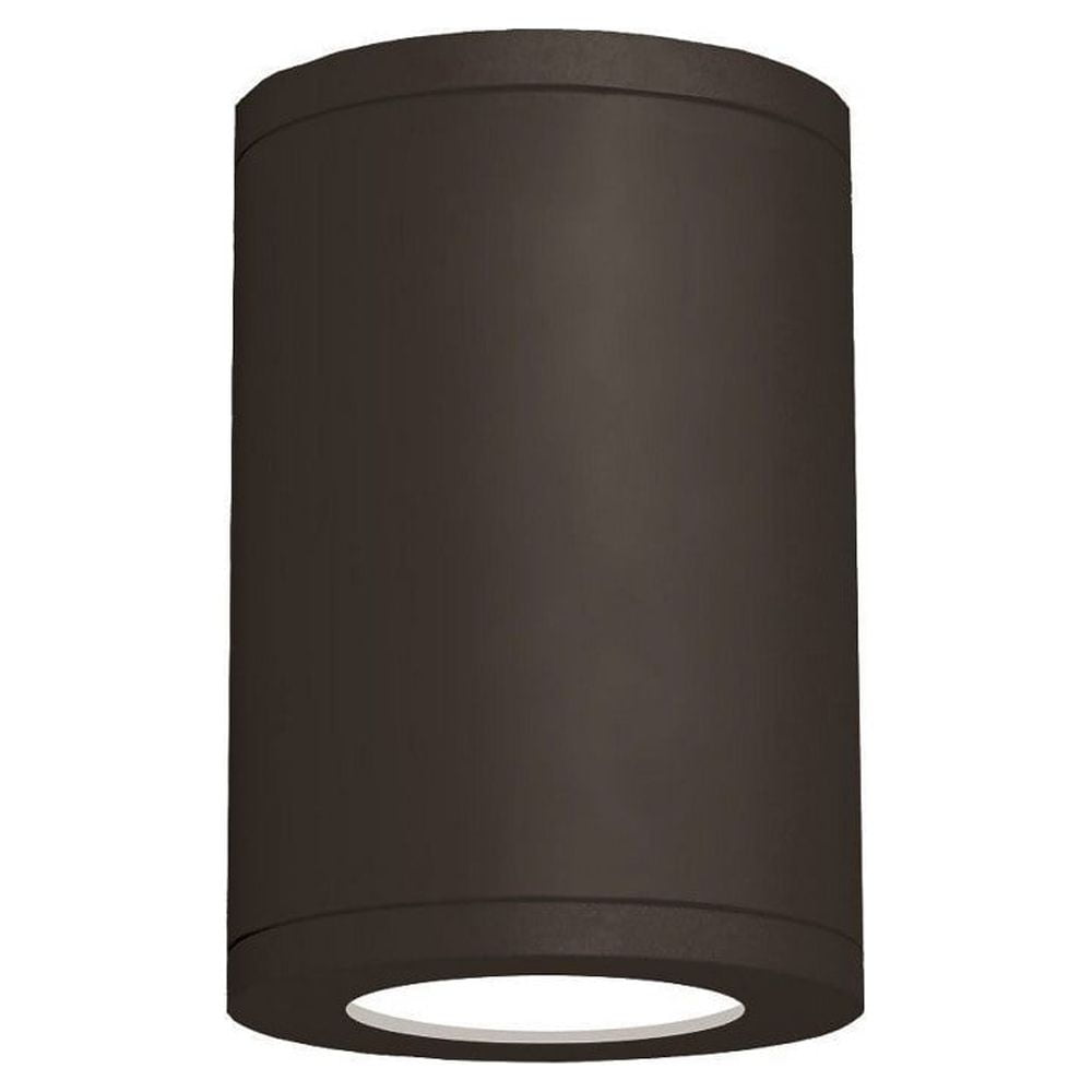 Architectural Bronze 9.5" LED Outdoor Flush Mount Ceiling Light