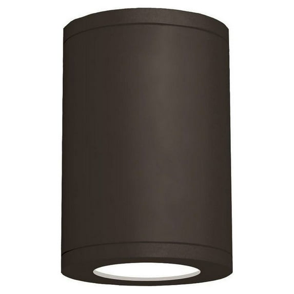 Wac Lighting Ds-Cd08-F Tube Architectural 12" Tall Led Outdoor Flush Mount Ceiling Fixture