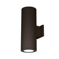 thumbnail image 1 of Wac Lighting Ds-Wd06-Fb Tube Architectural 2 Light 18" Tall Led Outdoor Wall Sconce -, 1 of 5