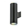 thumbnail image 1 of Wac Lighting Ds-Ws05-Fa Tube Architectural 1 Light 7" Tall Led Outdoor Wall Sconce - Black, 1 of 5