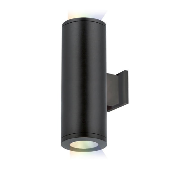 Wac Lighting Ds-Ws05-Fb Tube Architectural 1 Light 7" Tall Led Outdoor Wall Sconce - Black