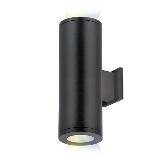 Wac Lighting Ds-Ws05-Fs Tube Architectural 1 Light 7" Tall Led Outdoor Wall Sconce - Black