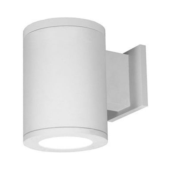 wac lighting 6in single side tube arch wall mount- 3000k away from wall bronze