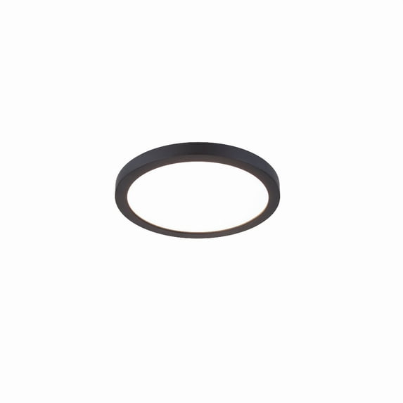 FM-07RN-935-BK WAC Limited Round - 15W 1 LED Flush Mount In Functional Style-0.6 Inches Tall and 7 Inches Wide-Black Finish-3500 Color Temperature