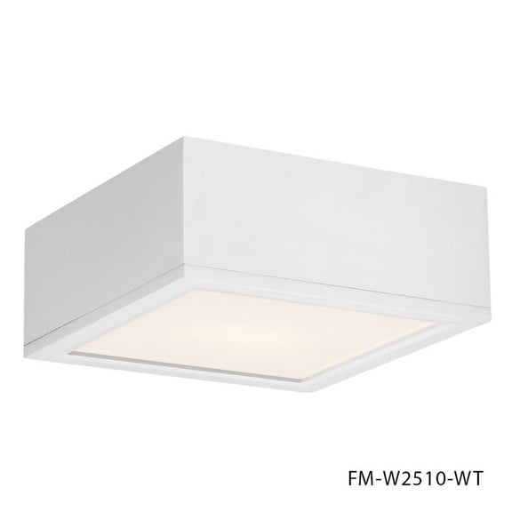 WAC Lighting FM-W2510BK Rubix 10" 1 Light Energy Star LED Flush Mount,Black