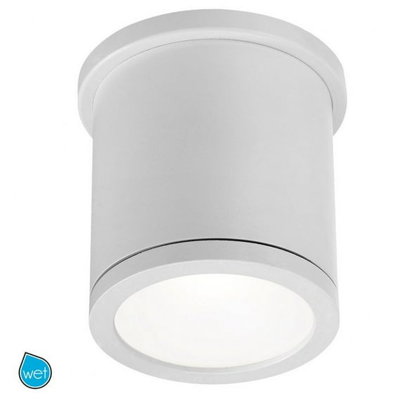 FM-W2605-WT-WAC Lighting-Tube-18W 1 LED Flush Mount-4.5 Inches Wide by 5 Inches High-White Finish