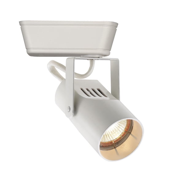 HHT-007L-WT WAC Limited One Light Low Voltage Track Head-White Finish-Halogen Lamping Type-H Type Track/Rail System Type-75 Watt