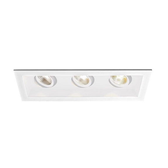 Wac Lighting Mt-3Ld311na-W Mini Multiples 3 Light 12-3/4" Wide Led Square Adjustable