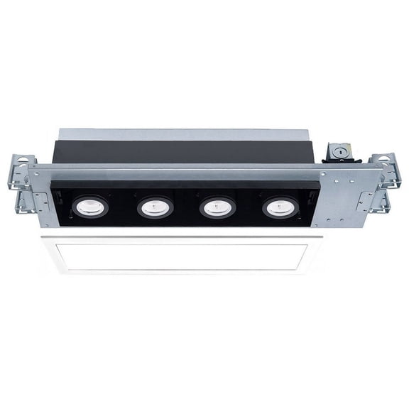 MT-4415T-930-WTBK-WAC Lighting-Silo Multiples - 27.88 Inch 56W 4 LED New Construction IC-Rated Airtight Housing with Light Engine-White/Black