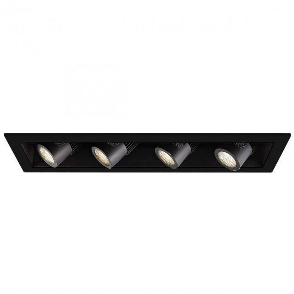Black Aluminum 27.88" LED Energy Star Recessed Lighting Kit
