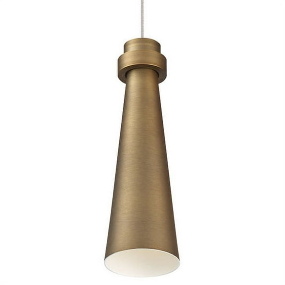 Wac Lighting Pd-72912 Future 4" Wide Led Mini Pendant - Brass