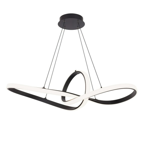 Wac Lighting Pd-87735 Vornado 35" Wide 3000K Led Abstract Linear Pendant - Black