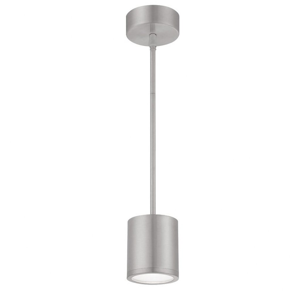 Brushed Aluminum Tube LED Pendant for Indoor/Outdoor Use