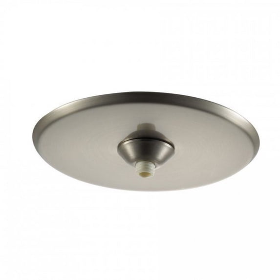 WAC Lighting QMP-1RN-TR-BN Round Monopoint Canopy for Junction Box in Brushed Ni