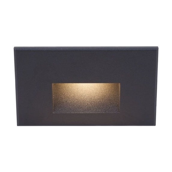 Wac Lighting Wl-Led100f Ledme 5" Wide Led Step And Wall Light - Black / Red Lens