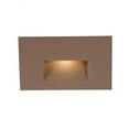 thumbnail image 1 of WL-LED100-BL-BZ-WAC Lighting-LEDme-120V 3.9W 1 LED Horizontal Step/Wall Light in Contemporary Style-5 Inches Wide by 3 Inches High-Bronze Finish-Blue, 1 of 3