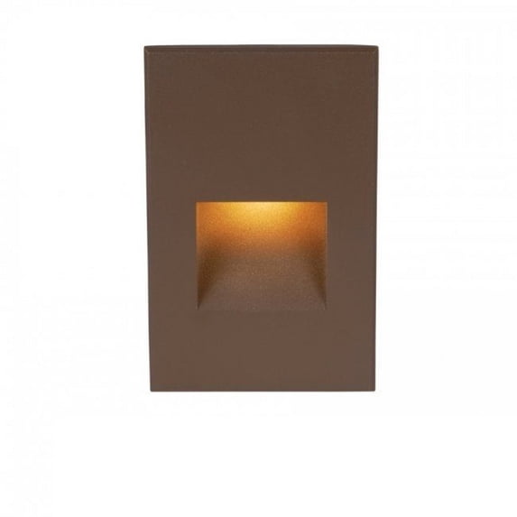 WAC Lighting WL-LED200-AMBZ LED Step Light Rectangular Scoop,Bronze