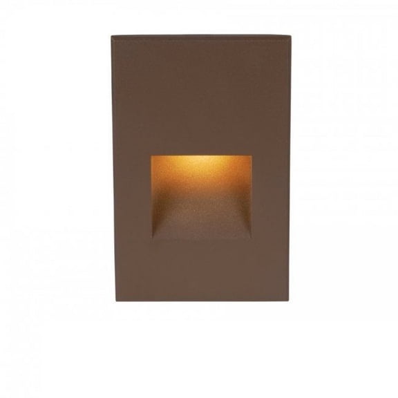 WAC Lighting WL-LED200-AMBZ LED Step Light Rectangular Scoop,Bronze