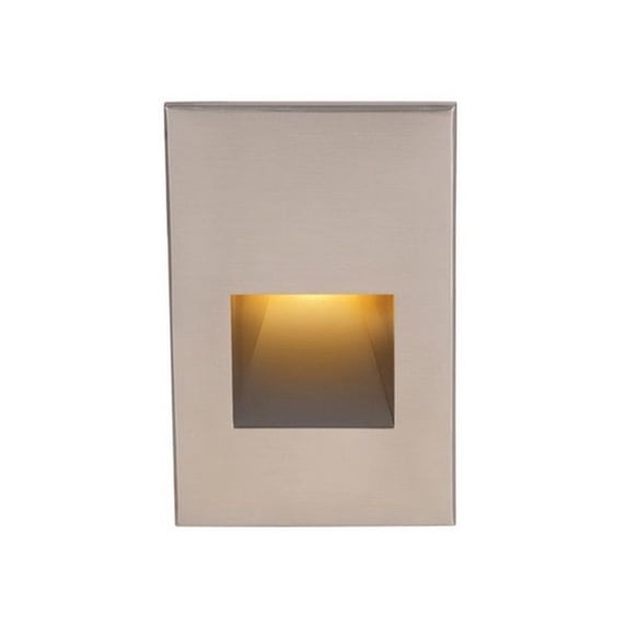 WAC Lighting WL-LED200-AMBN LED Step Light Rectangular Scoop,Brushed Nickel