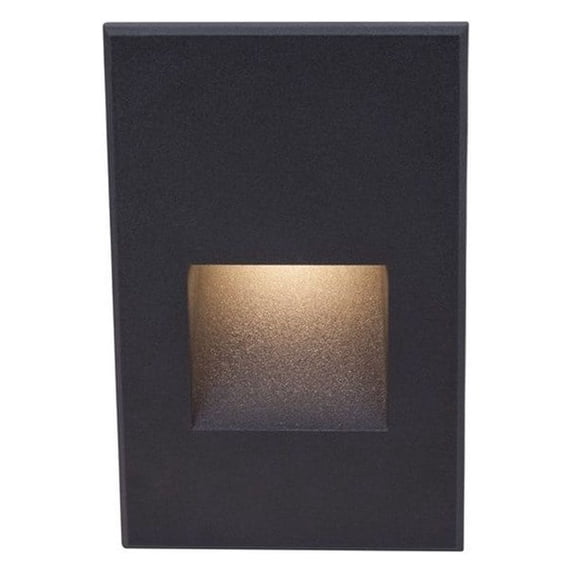 Wac Lighting Wl-Led200 Ledme 5" Tall Led Step And Wall Light - Black / Red Lens