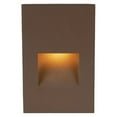 thumbnail image 1 of Wac Lighting Wl-Led200f Ledme 5" Tall Led Step And Wall Light - Bronze / Red Lens, 1 of 2
