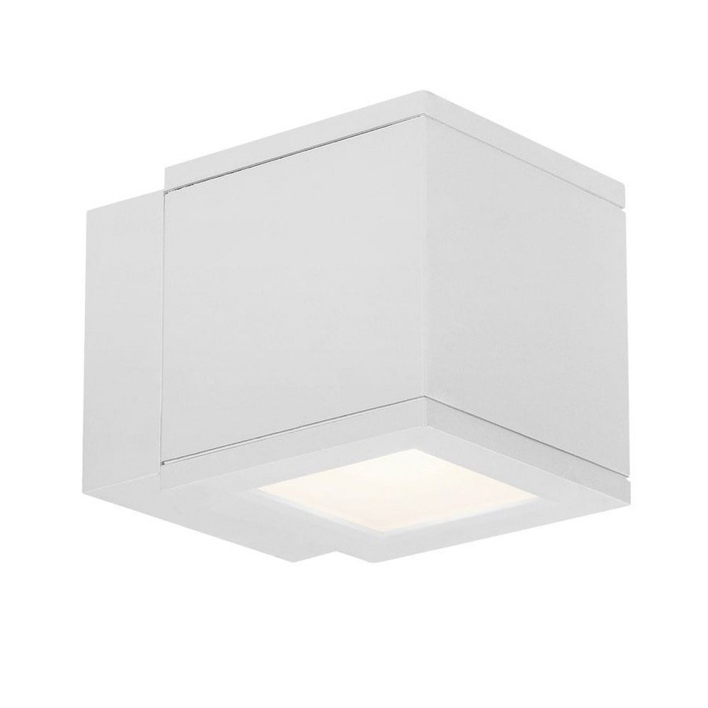 Rubix Square Profile Brushed Aluminum LED Wall Sconce