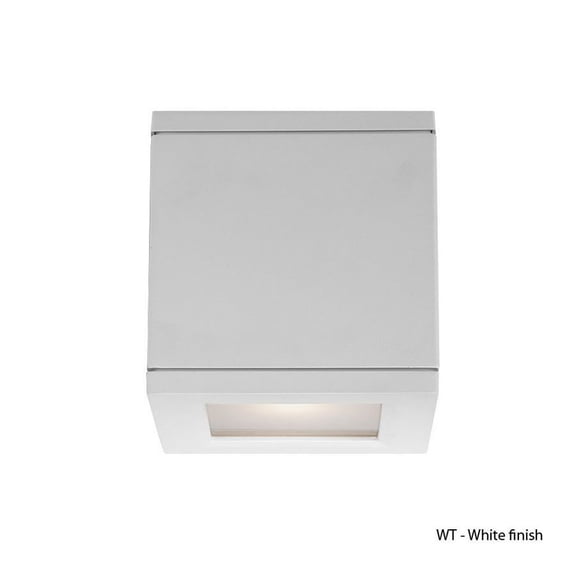 WAC Lighting WS-W2505-WT Rubix LED Outdoor Wall Light Fixture 3000K, White